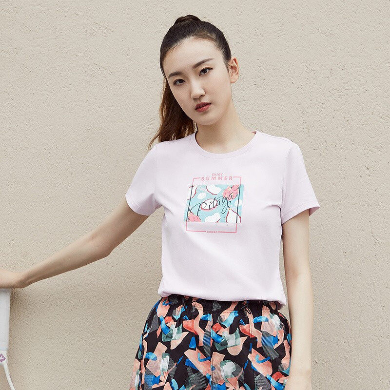 Pathfinder short sleeve woman 21 spring summer new outdoor leisure hygroscopic speed dry breathable comfortable T-shirt TAJJ82762