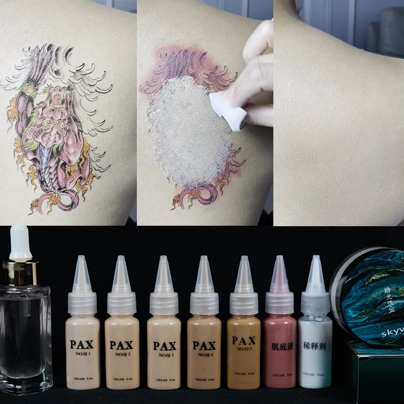 Tattoo Cover-Up Magic Waterproof and Anti-Smudge Film Makeup Pigment Pax Concealer Scar Birthmark White Spot Foundation