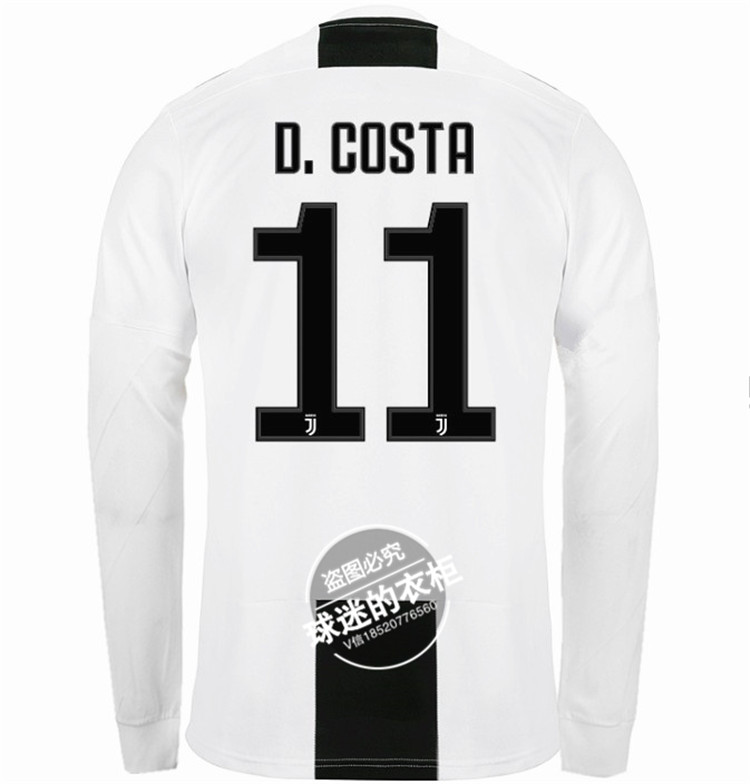 Áo Juventus 18-19 Juventus sân nhà thứ 7 C Ronaldo áo dài tay đồng phục bóng đá số 10 Đồng phục Dibala - Bóng đá tất đá bóng rẻ nhất	