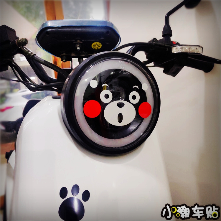 Calf N1U1U M1M Electric Car Stickers Locomotive Bear Benbear Living-room Light Stick Reflective Safety Warning Stickers