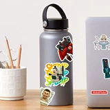 Туалетный человек и наклейка на стикер Skibidi Toime Game Cartoon Water Cup Водонепроницаемая декоративная наклейка граффити
