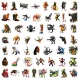 Мультяшная наклейка, акула, игрушка, наклейки, США