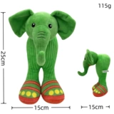 Иностранные горы ИИ и моря Тралалеро Тралала Акула плюшевая игрушечная деревянная палка Man Tongge Слон кукла