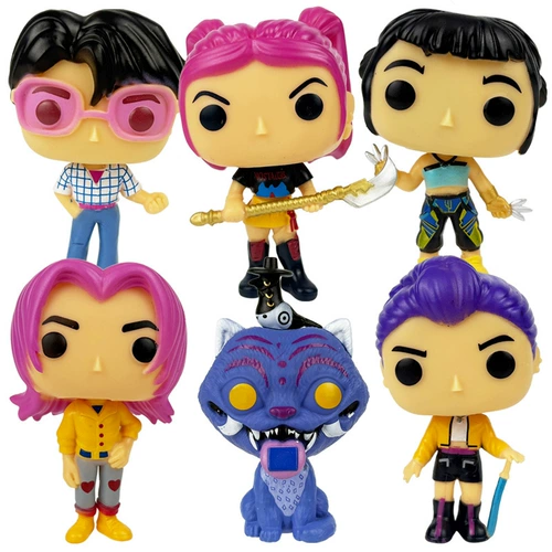 KPOP Охота на ведьм для девочек, полная коллекция, фигурка куклы, версия Q, большая голова, охотник на демонов, Шака, группа для мальчиков, модель тигра, орнамент