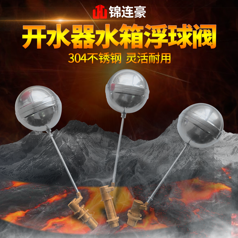 Original Fitting Accessories Boiler Float Ball Valve Steamed Rice Box Floating Ball Valve Stainless Steel Automatic Water Inlet Ball Valve Floating Ball Switch