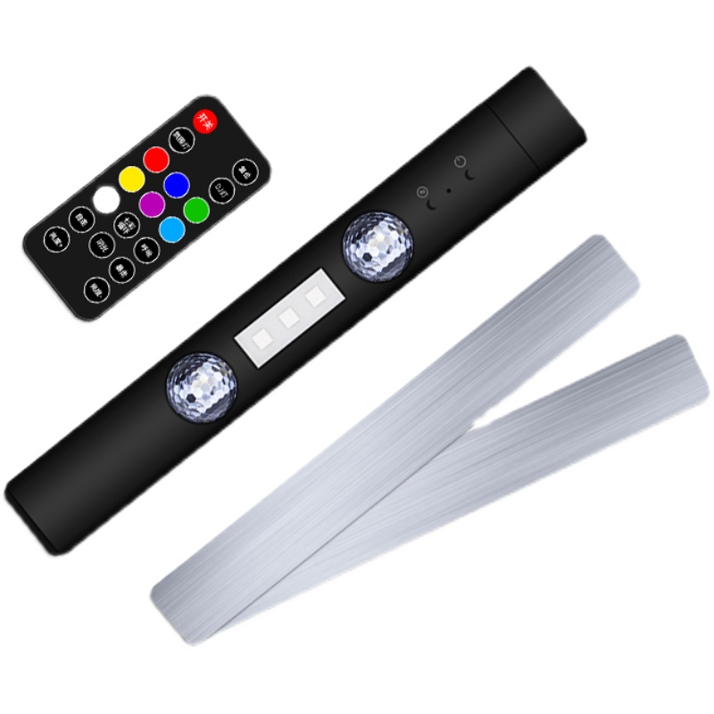 Car atmosphere light car interior modified wireless atmosphere light colorful sound control induction rhythm light home romantic disco lights