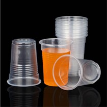 Snow drop orchid Tree disposable plastic cup 350ml thickened 80 transparent drinking water drinking tea beer large cup