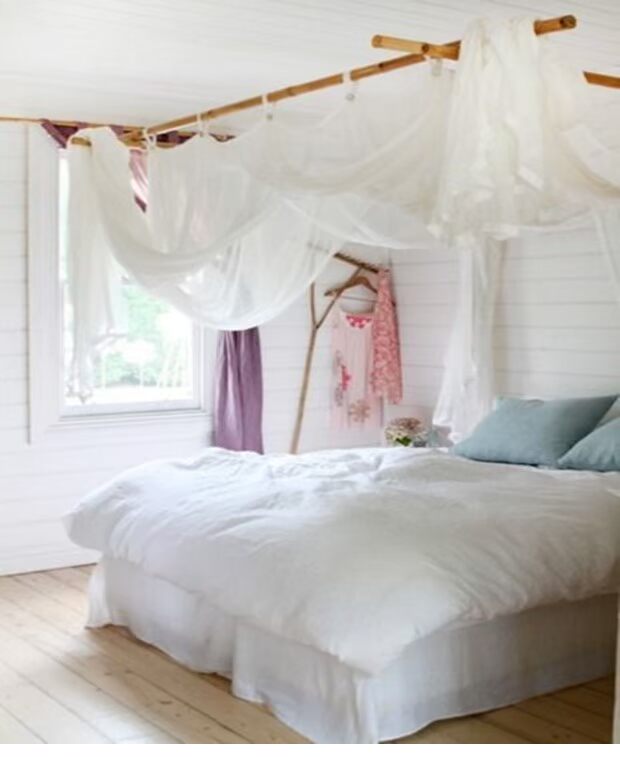 rèm cửa vải tòa giường vỏ Âu Mỹ nước Shaman bốn cột màn ngủ nôi Hood khuẩn - Bed Skirts & Valances rèm khung giường ngủ 4 trụ