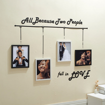 Small wall Living room 4-frame combination photo frame wall Photo wall Bedroom photo frame wall creative photo wall