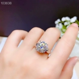 Живое кольцо 925 серебряной платины 5--6,5--8--9-11 мм Моассанит Кольцо v189