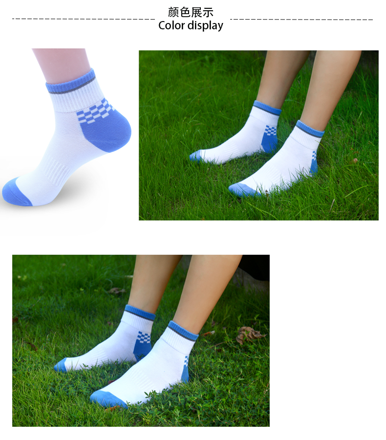 Vớ dài thể thao nam vớ cotton ống mùa thu và mùa đông 12-15 tuổi khử mùi thanh niên trẻ lớn học sinh trung học cơ sở vớ champion