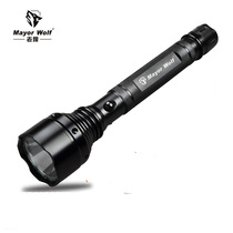  Old wolf strong light flashlight outdoor anti-riot high-power portable extended concentrated long-range rechargeable self-defense hernia lamp