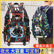 Sea Thieves Wang Lu Flying Solon Cartoon School Bags Fashion Trends Small Junior High School High School Students Double Shoulder Backpack Large Capacity Customisation