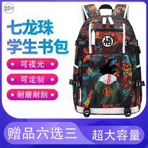 Seven dragon beads Sun Wuku satchel bag Cartoon Perimeter double shoulder bag Mens primary and middle school students Tide Cool Three To Sixth Grade