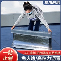 Roof Self-adhesive Waterproof Coil SBS Leakage Material Color Steel Wawawa House Waterproof Blue Asphalt Insulation