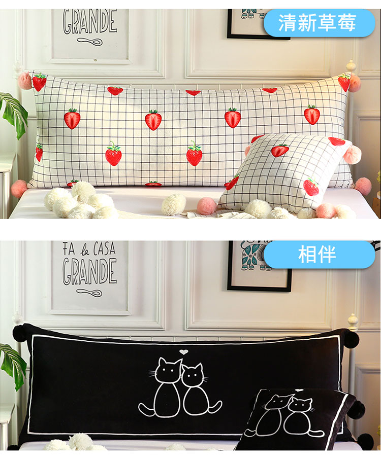 Ins phim hoạt hình gối đầu giường có thể tháo rời và có thể giặt sofa tựa lưng dễ thương công chúa phong cách phòng ngủ gối gối - Trở lại đệm / Bolsters gối sofa