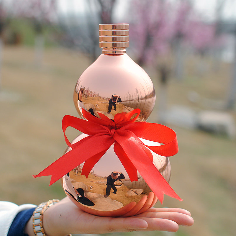 304 stainless steel hoist pot portable kettle outdoor glass 5 pounds of wine alcohol household with white wine bottle