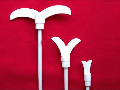 Length 40cm unfolded 96mm Teflon plastic Wang polyfluoride stirring rod polyfluoride stirring paddle