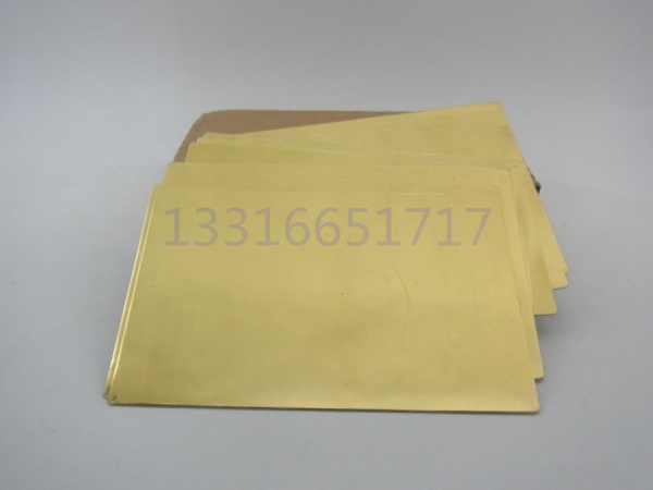 Brass cathode Brass sheet Electroplating test Hastelloy cell Hull cell Double-sided polishing Double-sided film