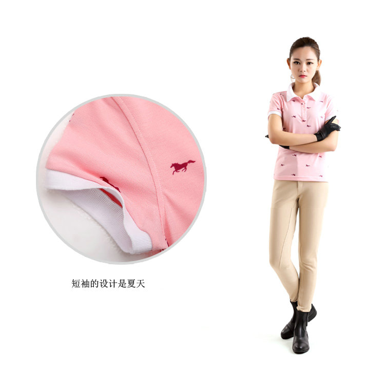 Mùa hè Cưỡi Ngựa T-Shirt Cưỡi Quần Áo Ngắn Tay Áo Thoải Mái Thể Thao Thoáng Khí Cưỡi Ngựa Quần Áo Phụ Nữ BCL227504 mũ bảo hiểm cưỡi ngựa