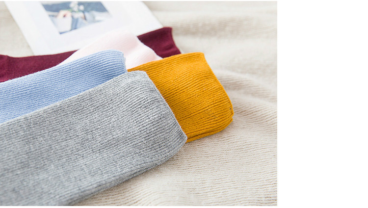 Hàn Quốc mùa thu và mùa đông vớ vớ Song Khẩu Sen nữ màu rắn ống Nhật Bản cotton retro ngắn vớ vớ nữ tất dài