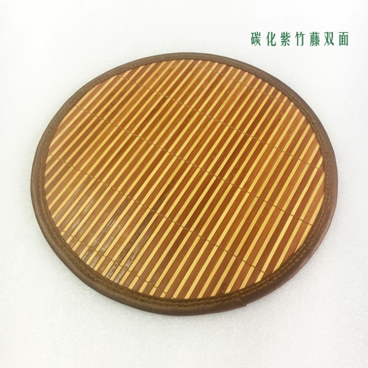 Tháng Sáu mát tre tròn đệm mùa hè thoáng khí băng lụa mây chống trượt mat xốp băng ghế tròn đệm tròn dày - Ghế đệm / đệm Sofa đệm ngồi ghế văn phòng