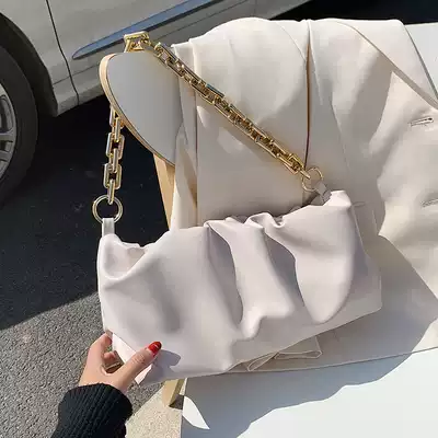 High-end women's bag 2021 new trendy fashion women's bag chain shoulder bag Korean version of wild armpit bag