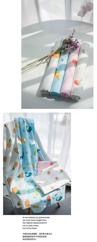 Cotton gạc đôi vải bé bộ đồ giường chăn quilt quần áo bé handmade vải cotton bọc - Vải vải tự làm