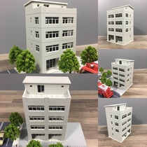 1 150 160 Sand table building scene model Railway station scene Rigid plastic assembly plain model