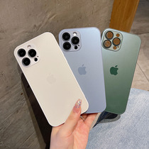 Applicable to Apple 13iPhone12AG with its own lens film shell new original color frosted glass mobile phone shell
