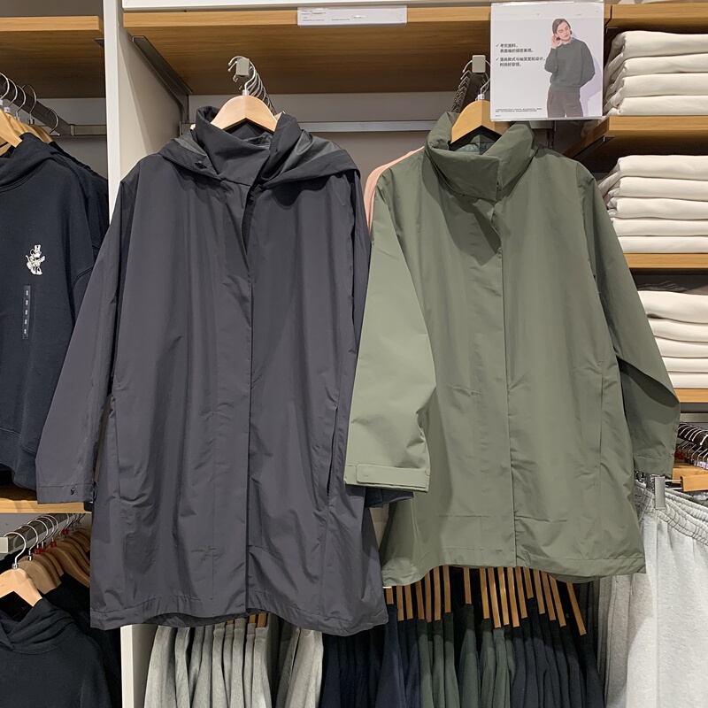 Fitting Room Japanese Style Autumn and Winter Women's Waterproof Windbreaker Workwear Loose Windproof Hooded Jacket Y469912