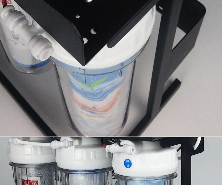 75G 100G khung loại Máy lọc nước RO năm hoặc sáu thẩm thấu ngược nhà bếp gia đình uống thẳng máy lọc nước kiềm khử cặn - Kính kính chống tia uv