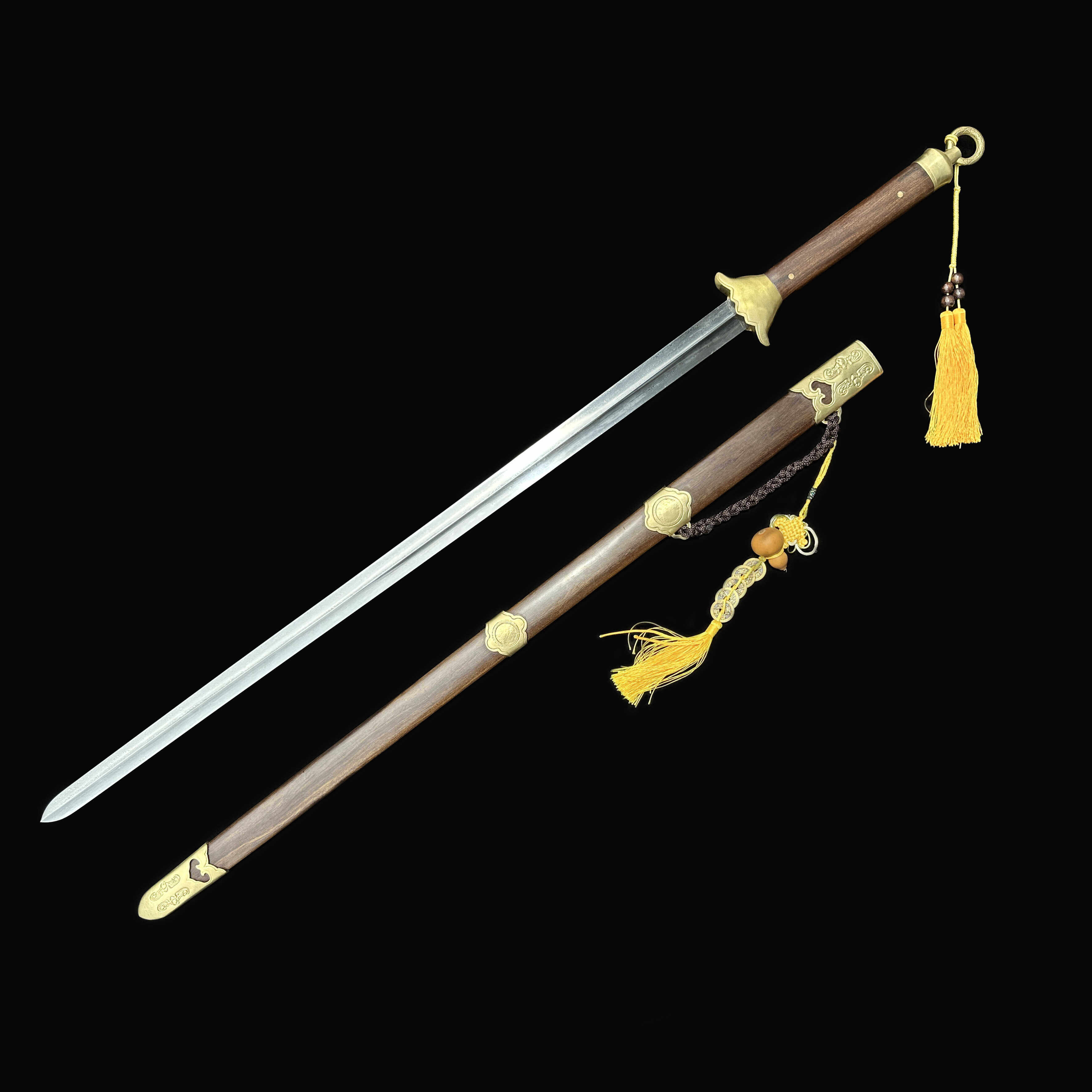 25年新款夏庄武当剑｜单手武术训练剑收藏党狂喜！轻巧花纹钢手感绝了-刀-淘宝好物网