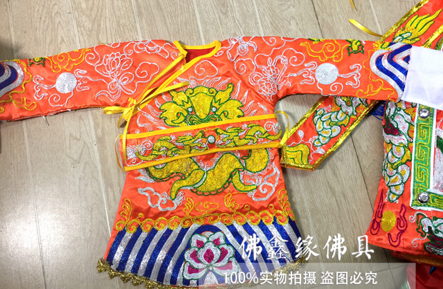 Fo Xinyuan Taiwan version of soft body clothes all handmade flat embroidery new Mazu Wang Ye soft body clothes dragon robe Buddha clothes