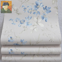 American Imported Tailstock Non-woven Fabric Wallpaper Chinese Style Retro Broken Flower Bedroom Living Room Genguan Background Wall Special Price Wall Paper