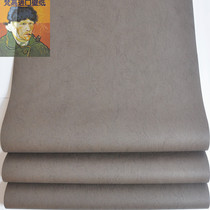 US imported tail goods wallpaper simple modern dark coffee plain non-woven pearlescent silk background wall special clearance