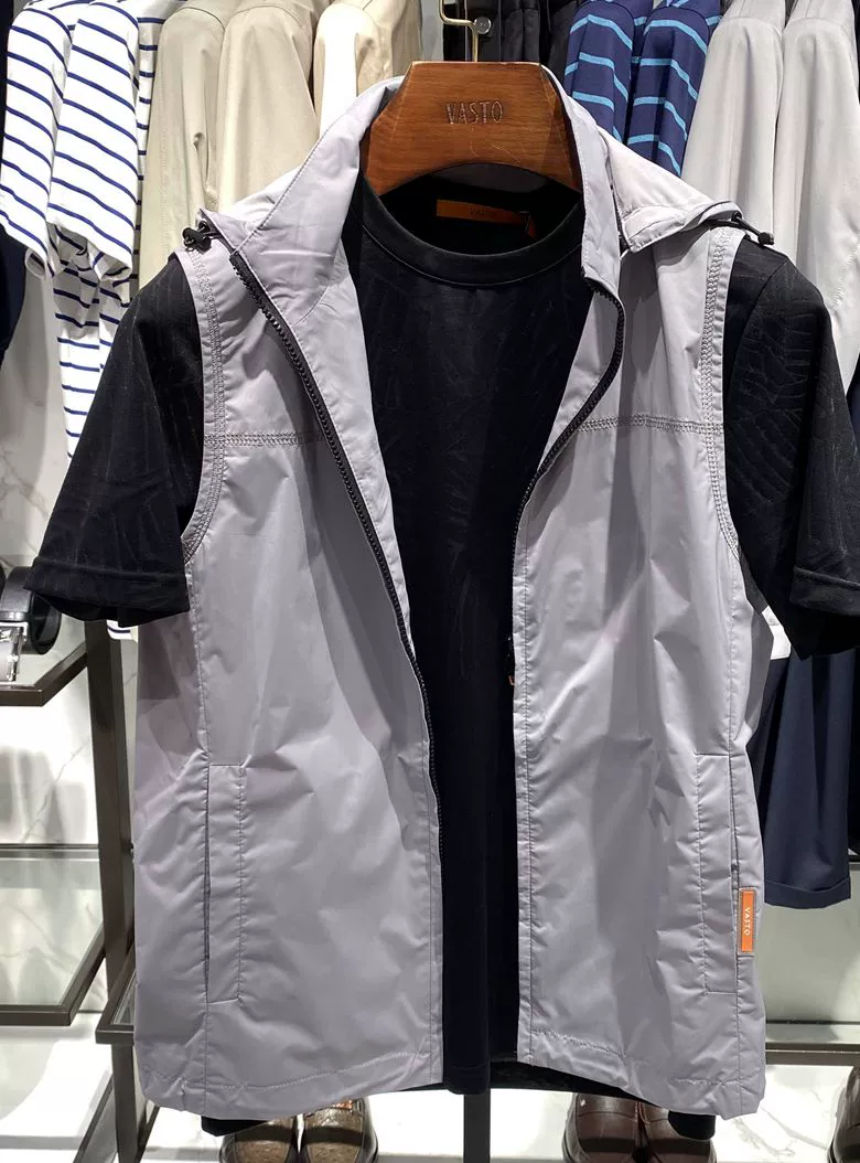 2019 Vasto VASTO mới / áo vest nam mùa xuân và mùa thu đích thực 91F083287 - Áo vest cotton