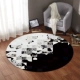 ins tối giản hiện đại phòng khách bàn cà phê thảm phòng ngủ giỏ giường Bắc Âu IKEA nghiên cứu ghế máy tính đệm tròn - Thảm thảm lót phòng ngủ