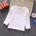 Trẻ em 2020 Long Sleeve Hitbottom chỉnh sửa mùa xuân dress Girl được chỉnh sửa thêu hoa búp bê cổ áo T-shirt 100 trẻ em. 