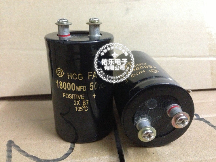 Aluminum Electrolytic Capacitor 18000MFD 50VDC 50V18000UF Diameter Width 50MM Height 85MM