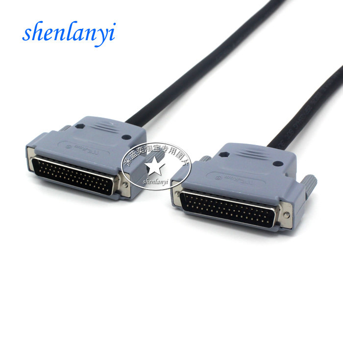 HDB50 three-row 50 for needle connecting thread DB50 core data line public to plastic shell full copper double screen