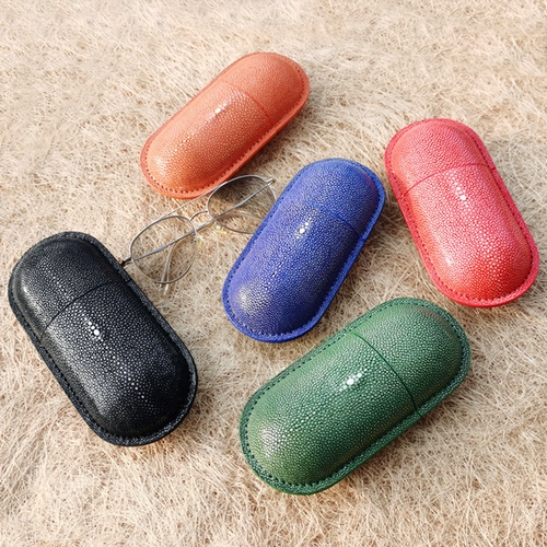 Большие трендовые портативные очки на солнечной энергии подходит для мужчин и женщин, из натуральной кожи