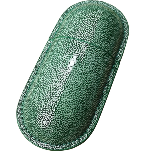 Большие трендовые портативные очки на солнечной энергии подходит для мужчин и женщин, из натуральной кожи