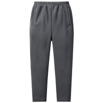 Autumn and winter thick plus velvet windproof cold and warm outdoor fleece pants mens fleece big size casual sports trousers