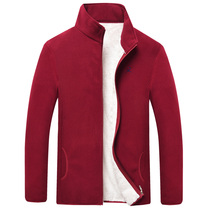 Snap jacket mens jacket outdoor assault jacket inner belly velvet jacket autumn and winter double-sided velvet padded cardigan sweater