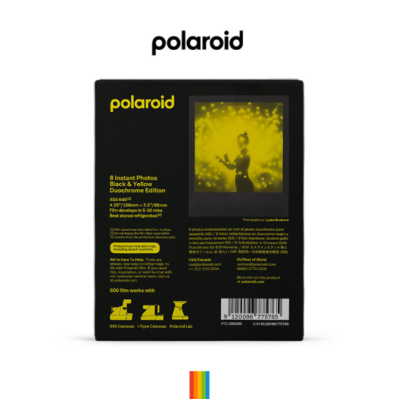 Polaroid 600 흑백 인화지 새 버전 BlackYellowDuochrome 8월 23일