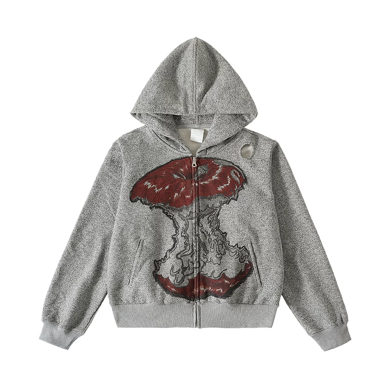 CONP 22AW Вязаные свитера с длинным ворсом яблоко и бархатный свитер long-haired apple and velvet sweater