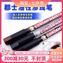 County Inflow Type Seepage Pen Up to Model Tools Upper Color Oily Mark Pen GM301 Black Seepage Pen