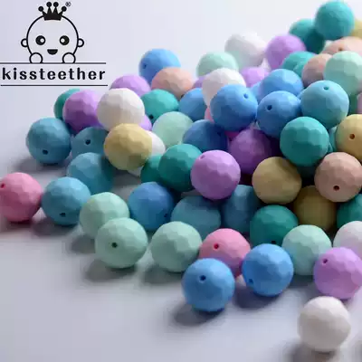 Foreign trade hot-selling jewelry accessories scattered beads multi-color mixed batch environmental protection baby appease molars silicone beads