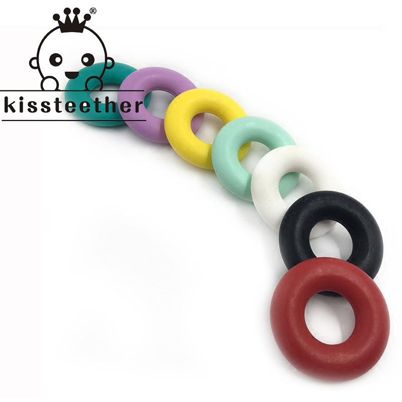Diy Ornament Accessories Baby Edible 33mm Silicone Ring Baby Grinding Tooth Stick Bite